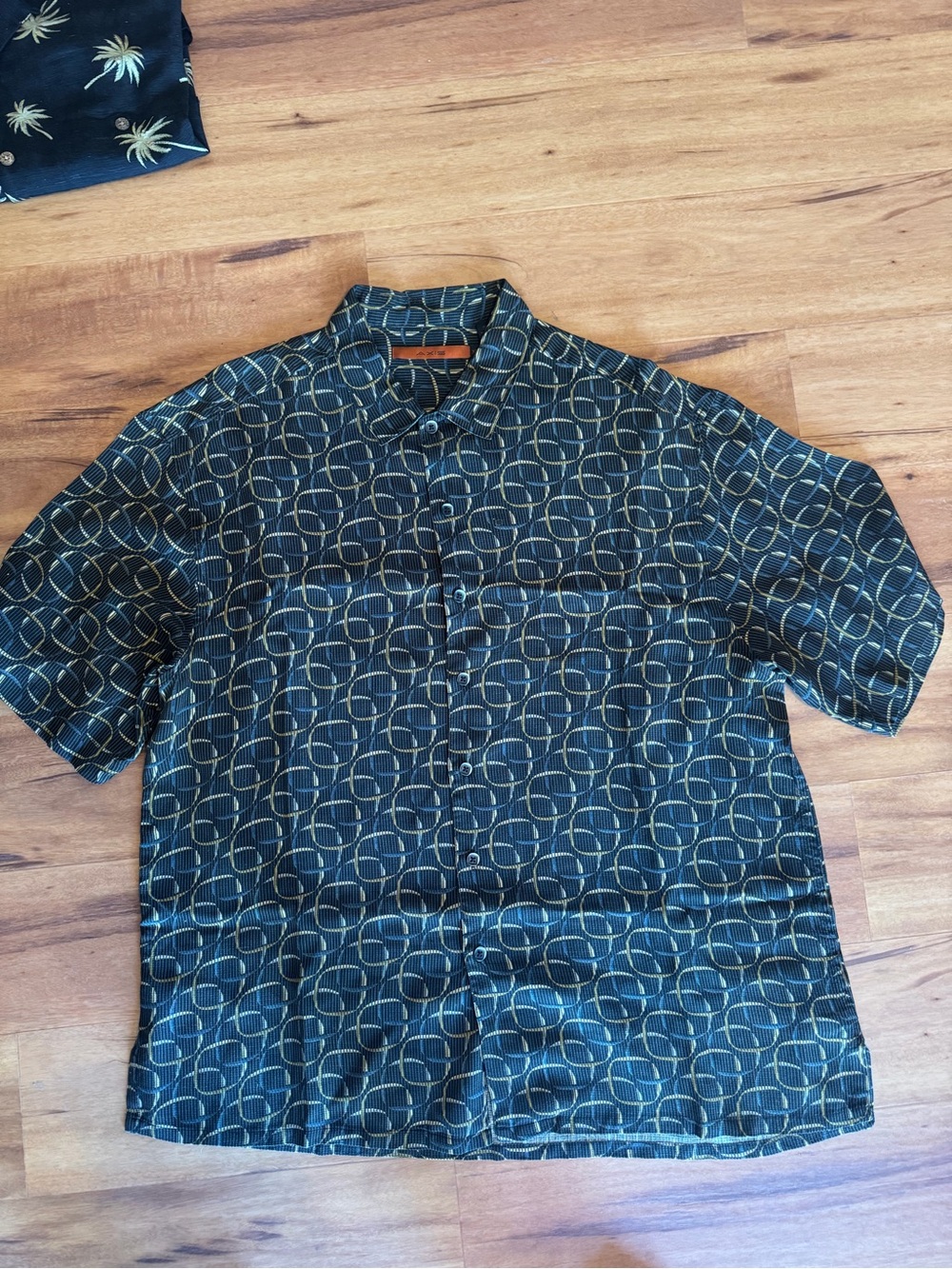 Toscano, Luau, and Axis Men's Silk Blend Shirts Size XL Lot Of 3 - Picture 4 of 7